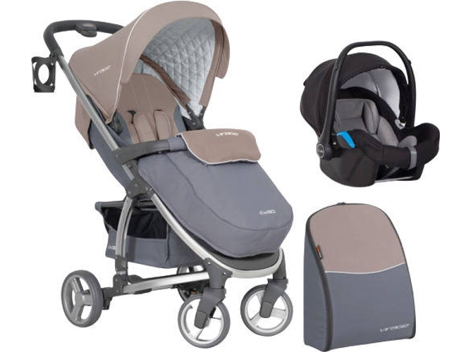 Carrito de Bebé Individual EASYGO Virage + Starter 0+ Isofix Ready Latte