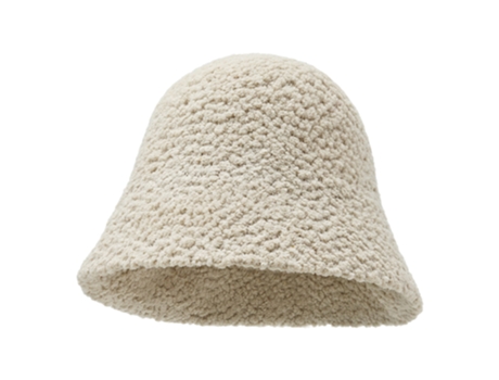 Sombrero De Pescador Cálido Para El Sol - Sombrero De Olla De Lana De Grano - Beige Sombrero De Pescador Cálido Para El Sol - Sombrero De Olla De L...