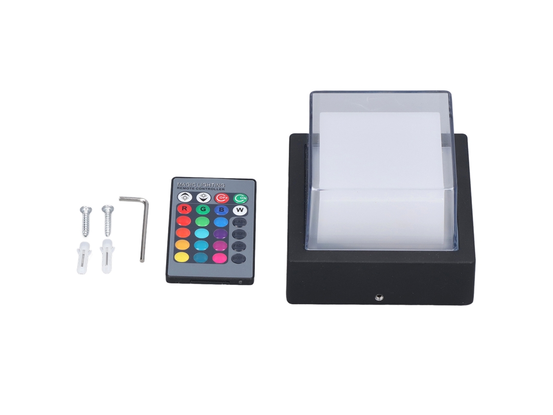 2026-lámpara De Pared Exterior 5w Led Rgb Control Remoto Antideslumbrante Luz Caliente Brillante Duradera Impermeable