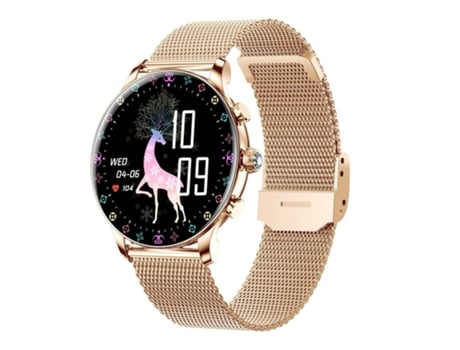 Smartwatch, Pantalla HD de 1.39 Pulgadas, Resistente al Agua IP67, Para iPhone y Android, Dorado CHRONUS