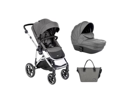 Carrito de Bebé KIKKABOO 2en1 con capazo rígido Thea Gris Oscuro