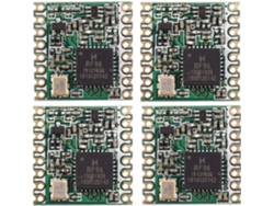 4 unidades Rfm95 Rfm95w 868 Rfm95 868mhz Módulo transceptor Lora Sx1276 Fcc Rohs Etsi Reach SFUSHOS