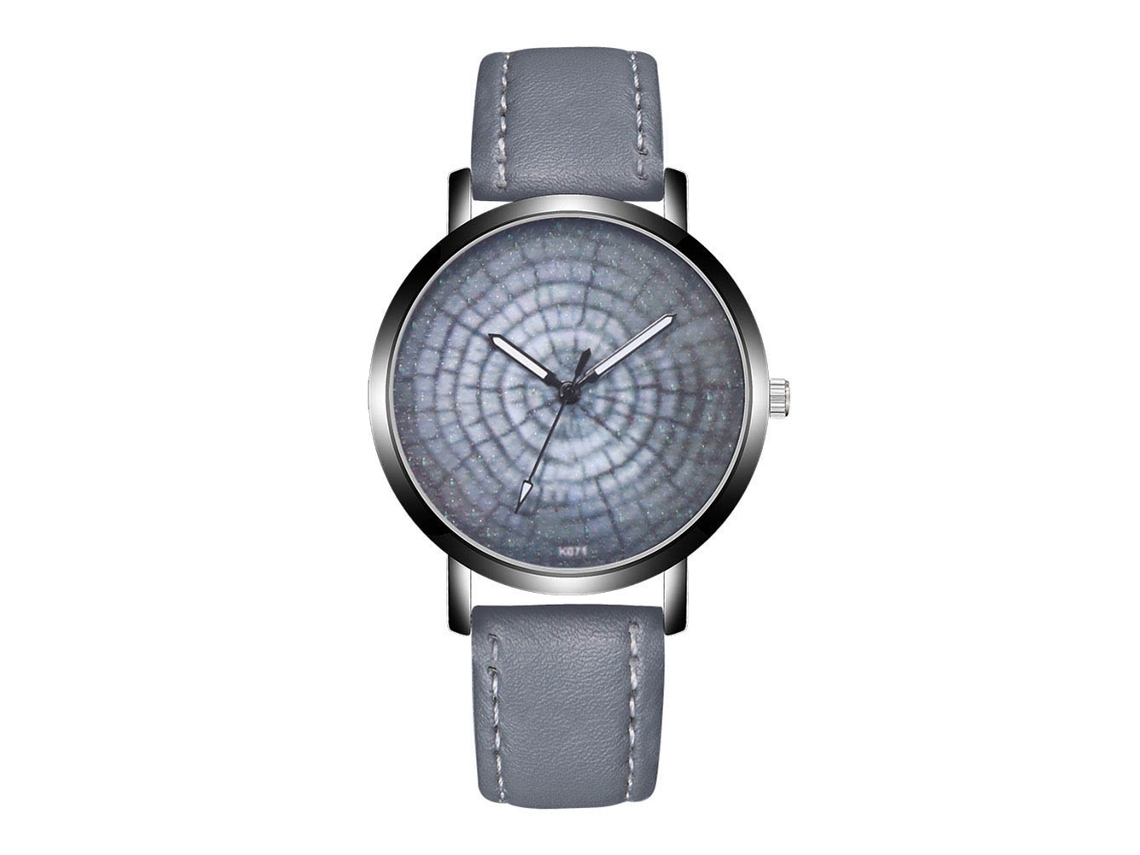 Reloj De Pulsera Analógico De Aleación Con Dial Redondo Cuarzo Para Hombre Gris