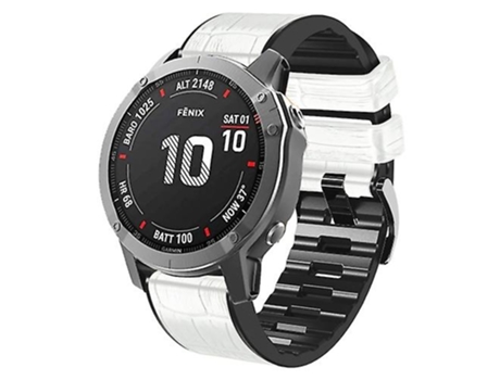 Correa Smartwatch Para Garmin Fenix 7X / 6X / 5X Blanca VENISYMLIS