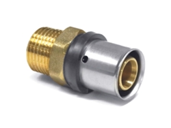 Unión de compresión de latón de 32 mm con conector de 1 pulgada Dvgw Boni Shop