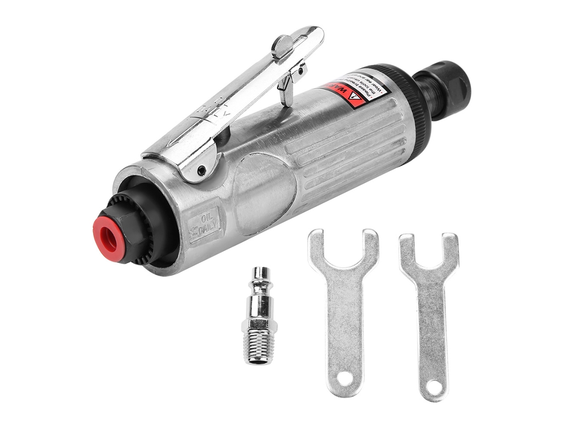 Máquina De Polir E Gravar Pneumática Ângulo 1/4in 18000‑20000rpm Ferramenta De Corte