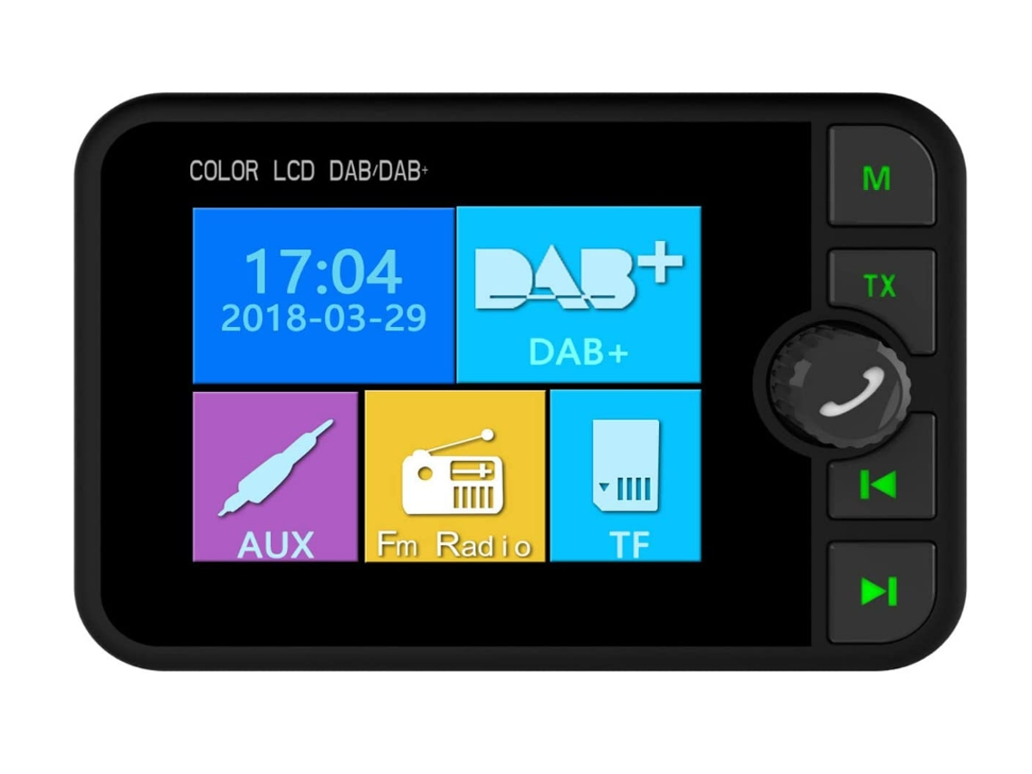 Rádio Dab Yizhood C6 2.4 Lcd Sd/usb/aux Negro