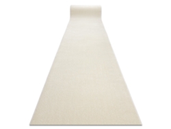 Alfombra de Pasillo Karmel Llanura, Un Color Blanco 80 cm