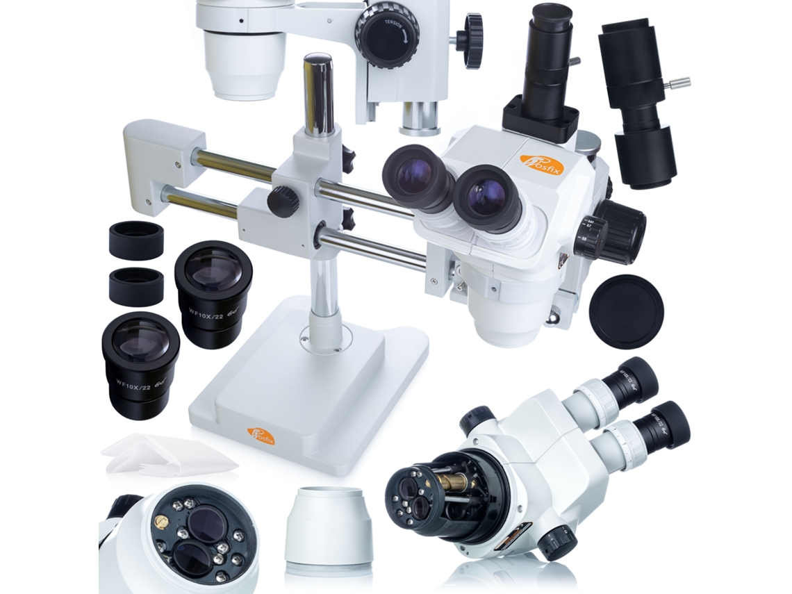 Microscopio trinocular Andromeda Pro MSAP-T-SDMS1 – Zoom de 6,7x a 45x | Óptica de alta calidad | Uso profesional