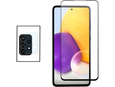 Kit Protector de Cámara Trasera Samsung Galaxy A72 PHONECARE y Cristal Templado 5D Full Cover