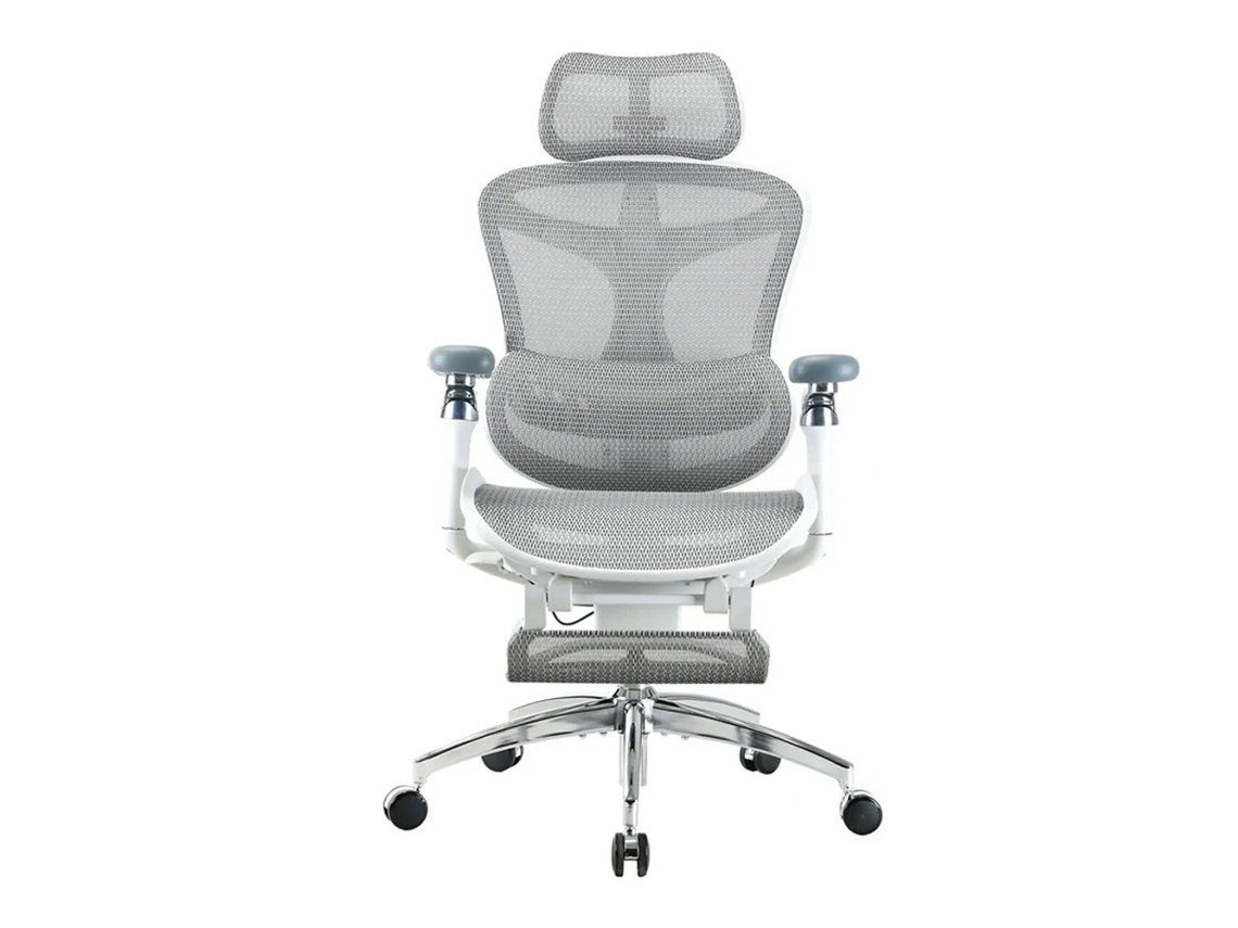 SIHOO Doro C300 Pro: Silla ergonómica con reposabrazos 5D, lumbar autoajustable, malla (150kg). Cert. BIFMA/TÜV. Blanco.