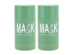 2 Pcs Palito De Máscara De Argila De Chá Verde 40g Para Limpeza Facial Profunda
