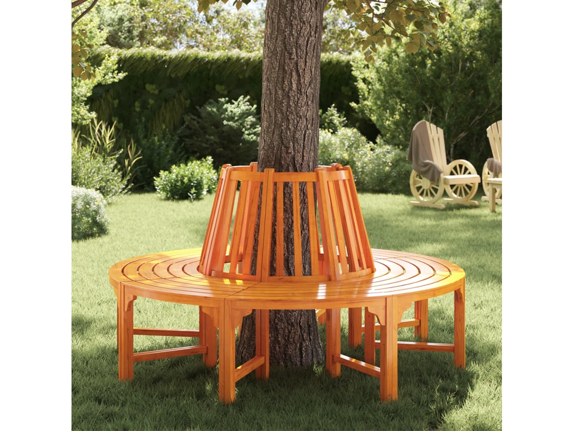 Banco de árbol de madera de Ø 160 cm, Dkd Home Decor