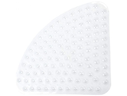 Rebe-tapete Antideslizante Cuadrante Para Ducha Con Ventosas Antibacteriano Lavable A Máquina 54x54cm Claro