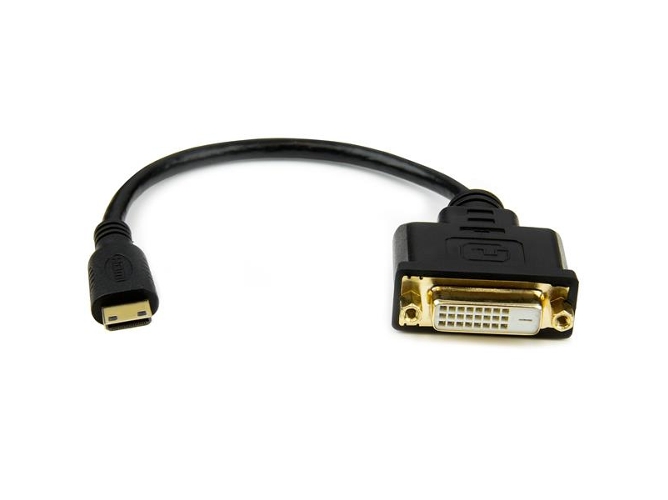 Cable Adaptador de Vídeo STARTECH HDCDVIMF8IN 0.2m Mini HDMI DVI-D