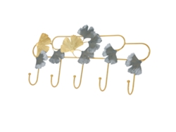 Perchero Con Robustos Ganchos Metálicos Para La Pared, Ideal Para Puertas, Armarios Y Baños.