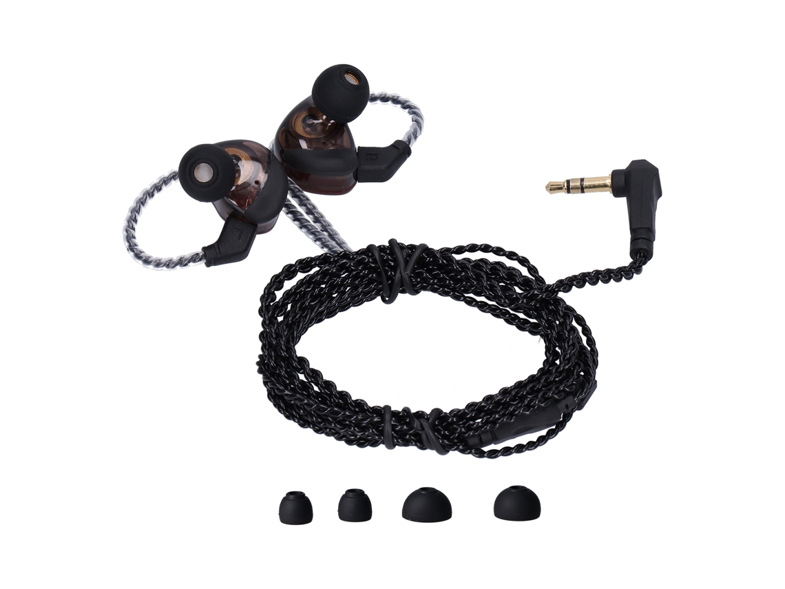 Auriculares Intrauditivos Cableados Con Amplificación De Graves Superiores, Estéreo, Monitorización Y Reducción De Ruido
