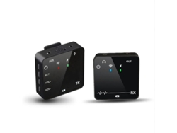 Micrófono De Solapa Inalámbrico Para Cámara De Teléfono Móvil, Reducción De Ruido, Grabación De Entrevistas, Transmisión En Vivo, Negro Puxblack