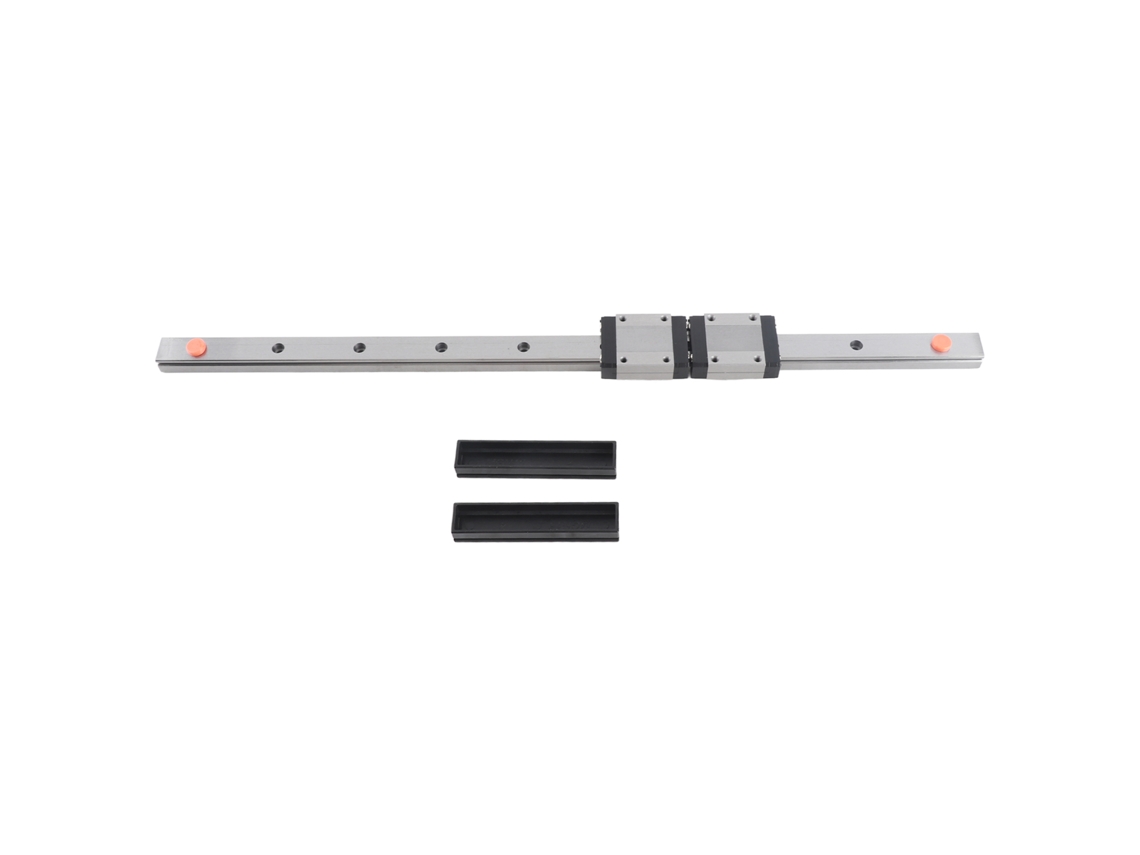 Guía Lineal De Acero De Alta Precisión En Miniatura De 400 Mm Con 2 Bloques.