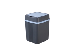 Cubo de basura de 12 l con sensor inteligente, estable, automático, sin contacto, estilo sencillo, para el hogar, gris, funciona con pilas.