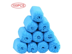 100 Unidades De Cubrezapatos Elásticos Antideslizantes Desechables Para El Hogar Y El Laboratorio.