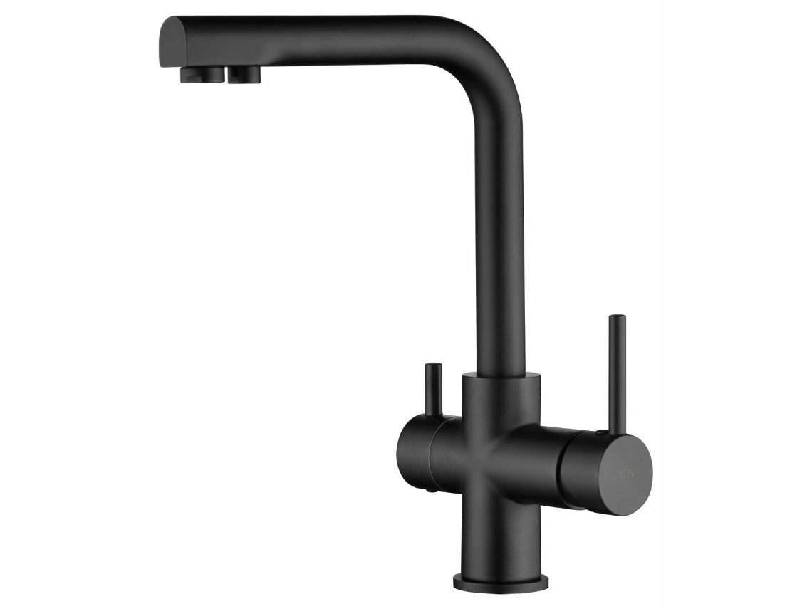 Grifo de doble control Imex Gos004ng Marsella Osmosis Negrom (acero inoxidable negro)
