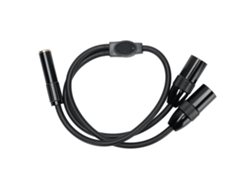 Cable Divisor En Y De 2 Canales, De 6,35 Mm (1/4 Pulg.) Hembra A Xlr De 3 Pines Macho, Para Micrófonos Y Amplificadores.