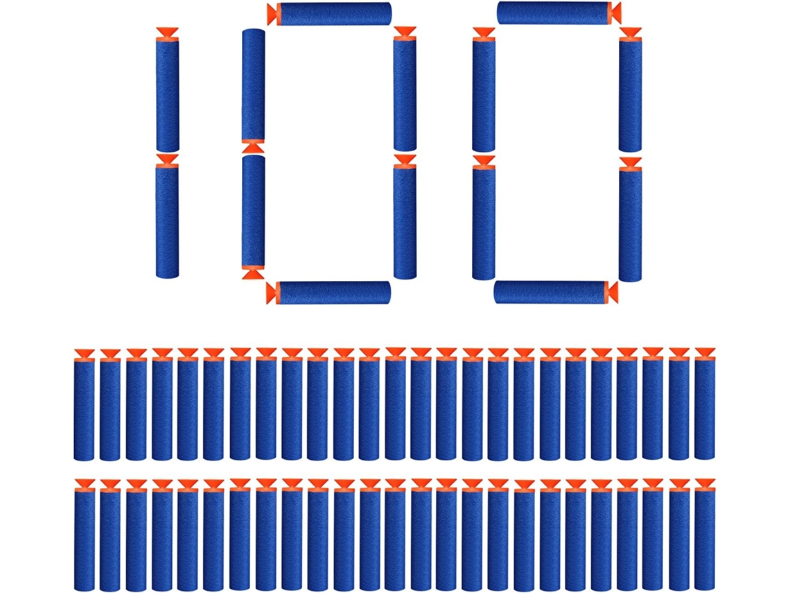 100 piezas 7,2 cm ventosa dardos recarga balas espuma flechas accesorios para Nerf n-strike Elite Series (ventosa) UISAVE