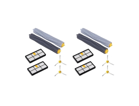 Pacote com 12 escovas laterais escovas principais filtro para irobot roomba 980 960 800