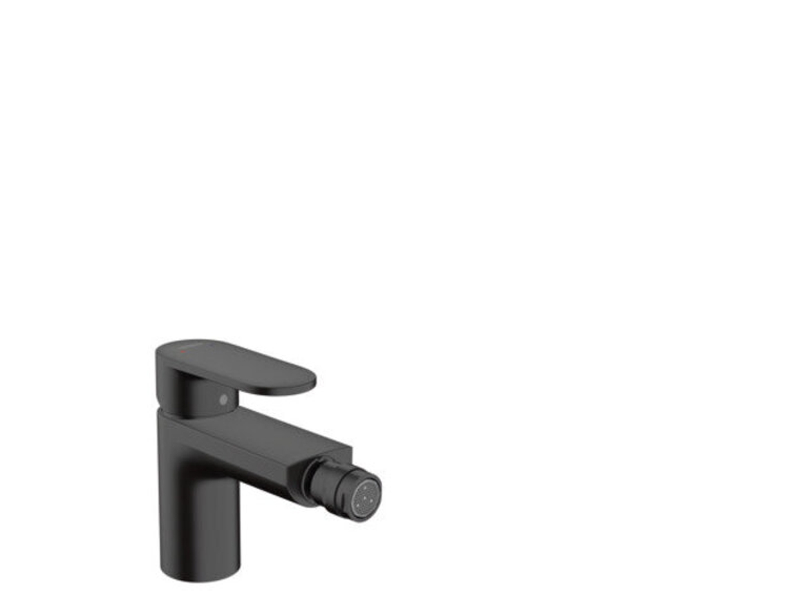 HANSGROHE Vernis Blend monomando para bidé, con desagüe automático, proyección de 127 mm, 71210, Color: Negro Mate