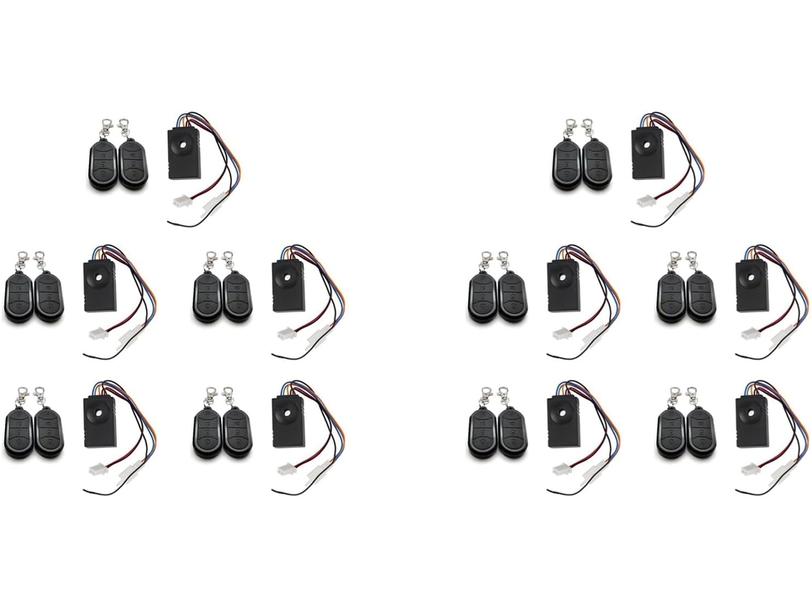 Sistema De Alarma Para Bicicleta Eléctrica 10x Con Control Remoto Doble 36v 48v 60v 72v