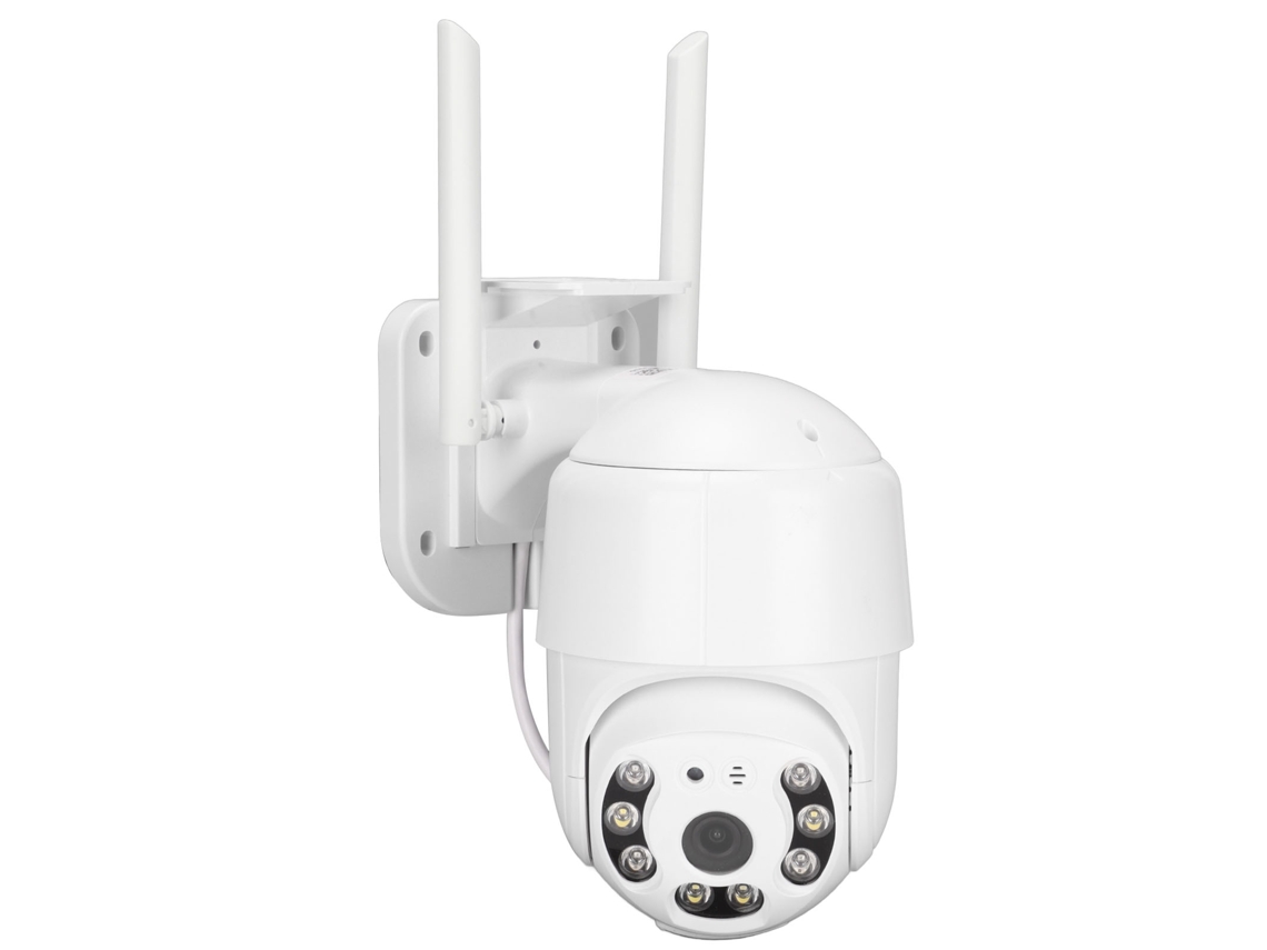 Cámara de seguridad wifi de 2 MP, 1080P, visión nocturna a color, audio bidireccional, amplio ángulo de visión, almacenamiento en la nube para casa y oficina, enchufe de la UE.