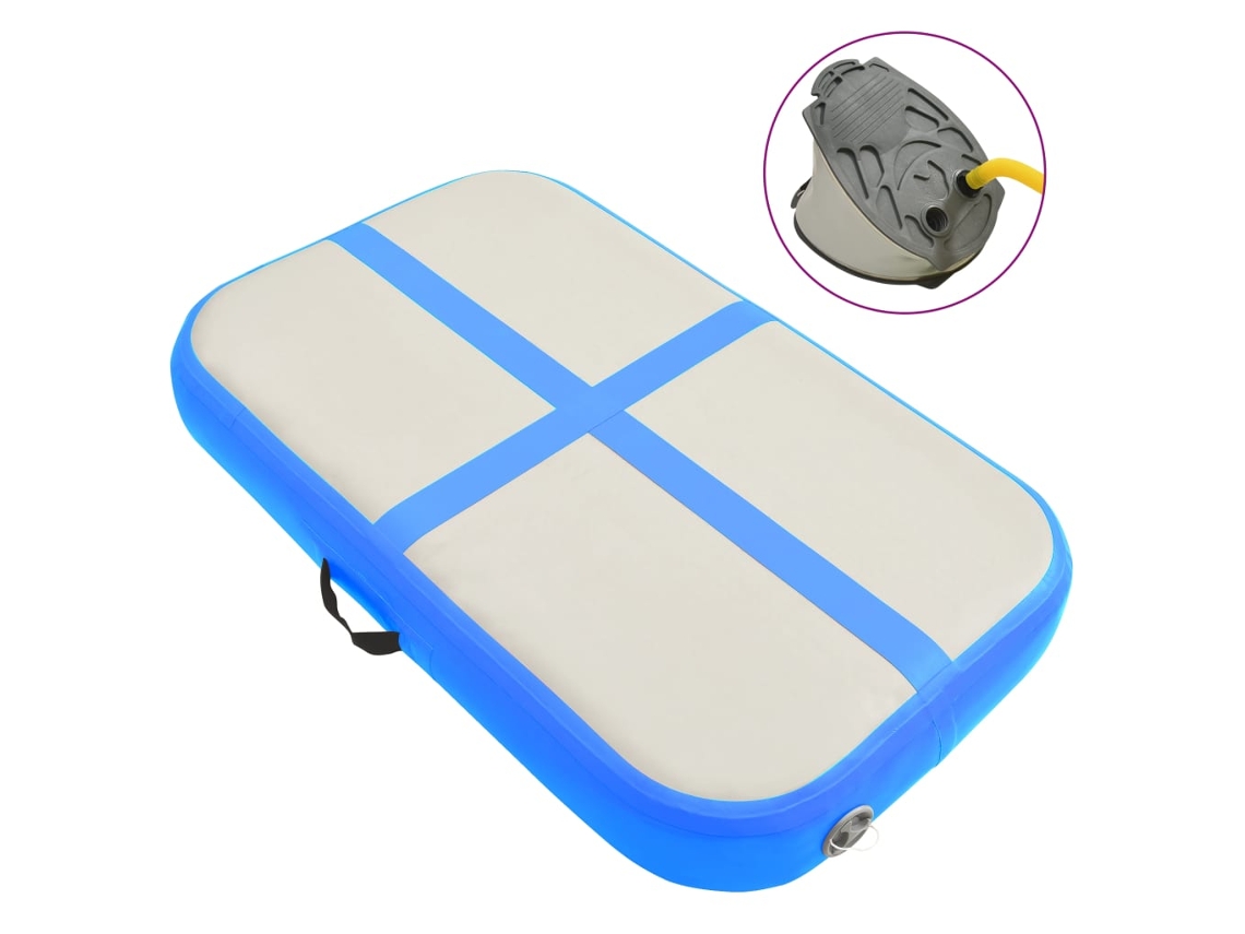 Esterilla de gimnasia VIDAXL Azul PVC ( 60x100x10 cm )