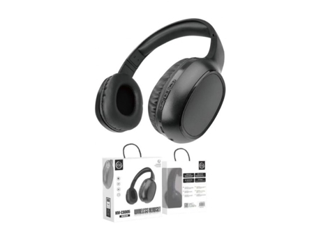 Auriculares KM Auriculares Inalámbricos y Con Cable Bigbass Km Km-Cs005 Negro