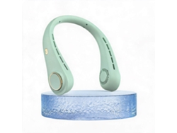 Ventilador De Cuello Portátil Sin Aspas Henten Home, 5 Velocidades, Verde