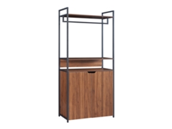 Perchero burro Larem 180x84x40cm con puertas - Efecto nogal [EN.CASA]