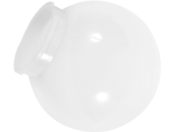 Globo De Exterior De Acrílico Blanco, Forma Esférica, Acabado Delicado, Para Terraza O Pared.