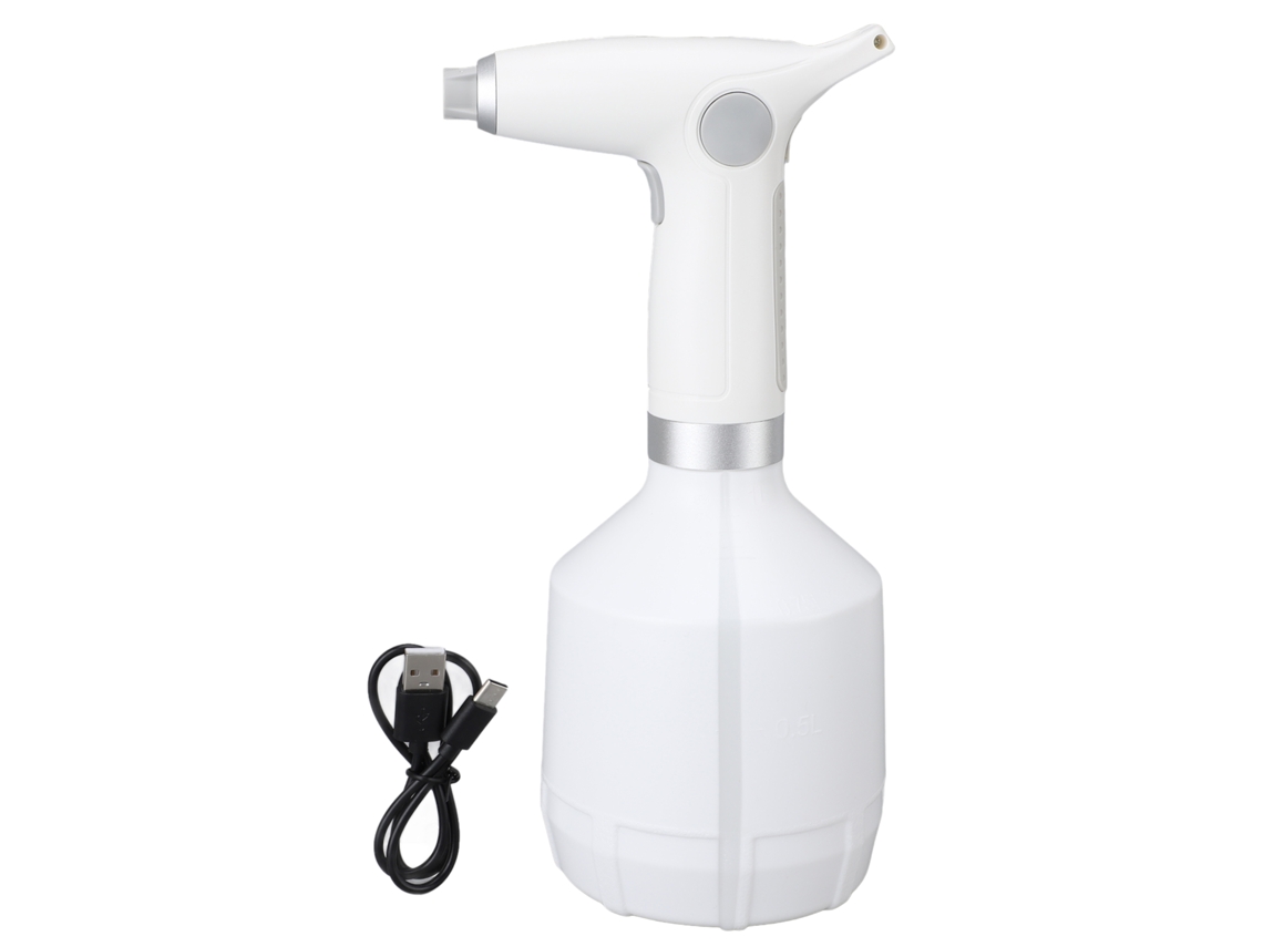 Pulverizador electrónico recargable de 1 l con boquilla ajustable para jardinería