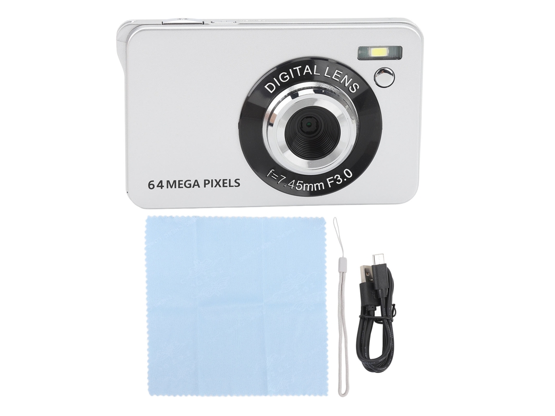 Cámara Digital 4k 64mp Pantalla 2.8 Pulgadas Zoom Digital 18x Autofoco Compacta Con Luz De Relleno Para Viajes Y Vlogging