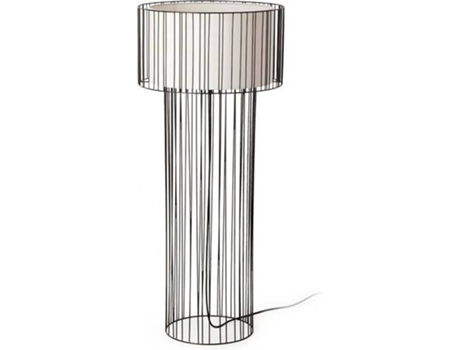 Lámpara de Pie FARO BARCELONA Linda (Negro - E27 - 100 W - Acero)