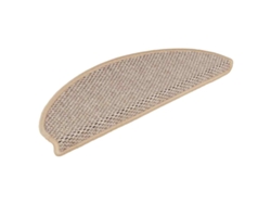 Tapetes Autoadhesivos Para Escaleras, Aspecto Sisal, 30 Unidades, 65 X 21 X 4 Cm, Beige Claro