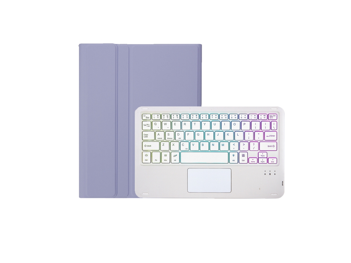 Teclado táctil retroiluminado morado oscuro para Xiaomi Mi Pad 8/8 Pro de 11,2 pulgadas Yunzii