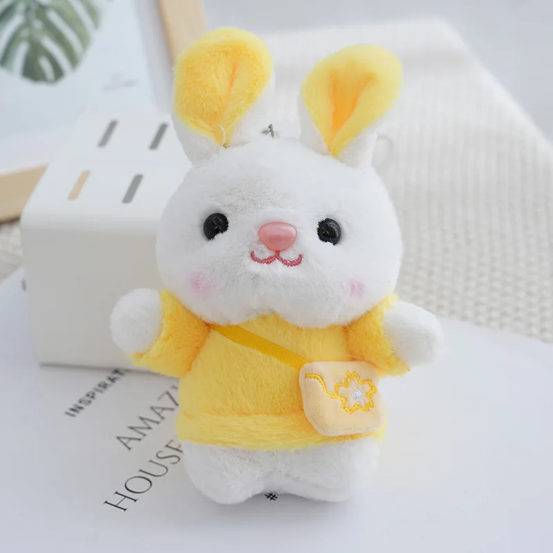 (amarelo) Lindo Chaveiro De Pelúcia Em Formato De Coelho