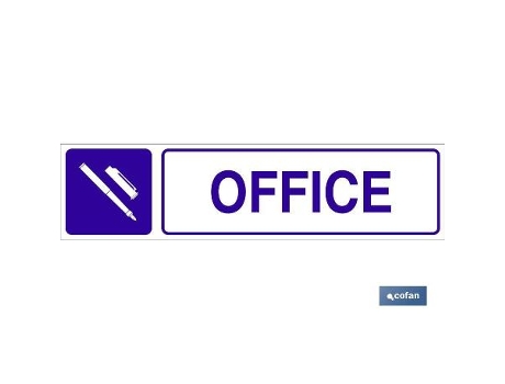 Señal glasspack adhesiva 175x45 office