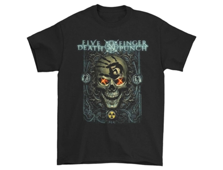 Camiseta ROCKINSTONE Five Finger Death Punch Iron Skull (Algodón - XXL)