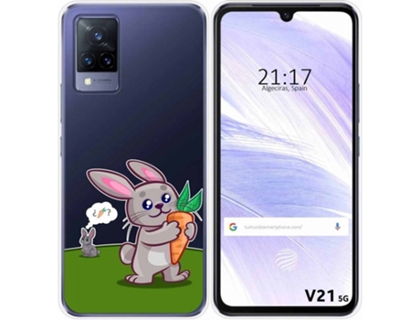 Carcasa Vivo V21 5G TUMUNDOSMARTPHONE Conejo Multicolor