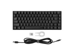 Teclado Mecánico, 82 Teclas, Rgb, Interruptores Azules, 3 Modos De Conexión Inalámbrica, Diseño Ergonómico, Negro.