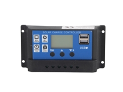 Controlador de carga solar de 30 A con pantalla digital, regulador inteligente para baterías solares.