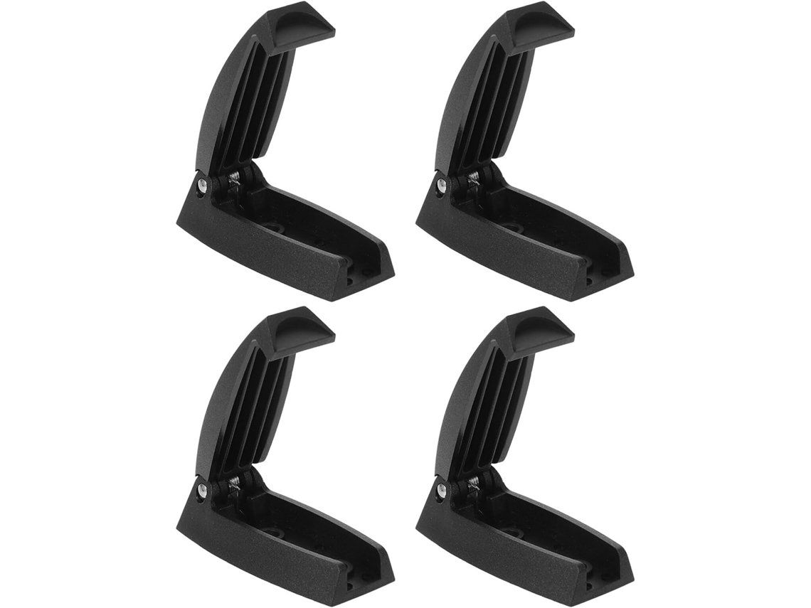 Pestillos Plegables Negros Puerta Caravana, 4 Piezas