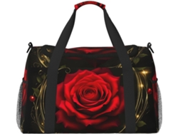 Bolsa de viaje compacta e impermeable, modelo rosa, con cremallera, plegable, ergonómica, para viajes y gimnasio.